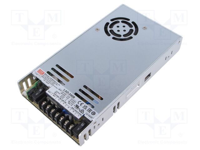 Power supply: switched-mode; buffer; 240W; 27.6VDC; 7.7A; OUT: 2