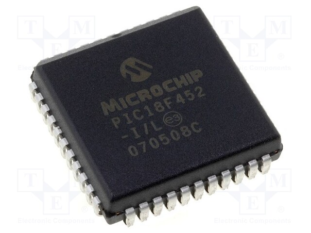 PIC microcontroller; Memory: 32kB; SRAM: 1536B; EEPROM: 256B; SMD