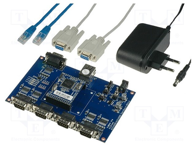 Dev.kit: Ethernet; RS232 x4; WIZ140SR; Plug: EU