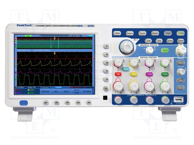 Oscilloscope: digital; Channels: 4; ≤100MHz; 1Gsps; 7,6Mpts/ch