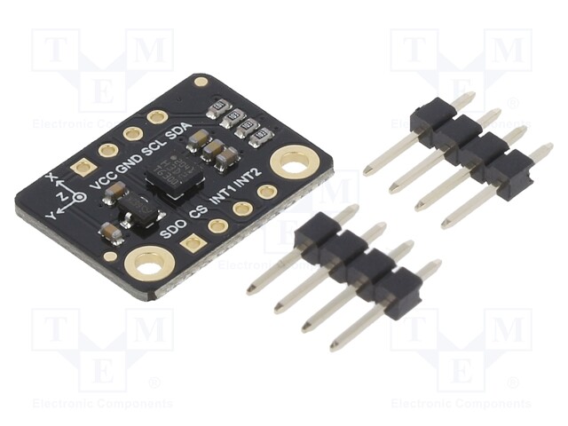 Sensor: accelerometer; 3.3VDC; I2C,SPI; H3LIS200DL; Ioper: 10uA