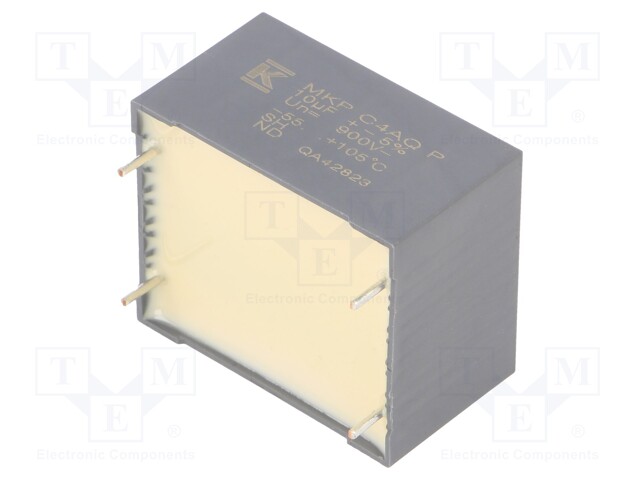 Capacitor: polypropylene; DC-Link; 10uF; ESR: 8.1mΩ; THT; ±5%; 12.5A