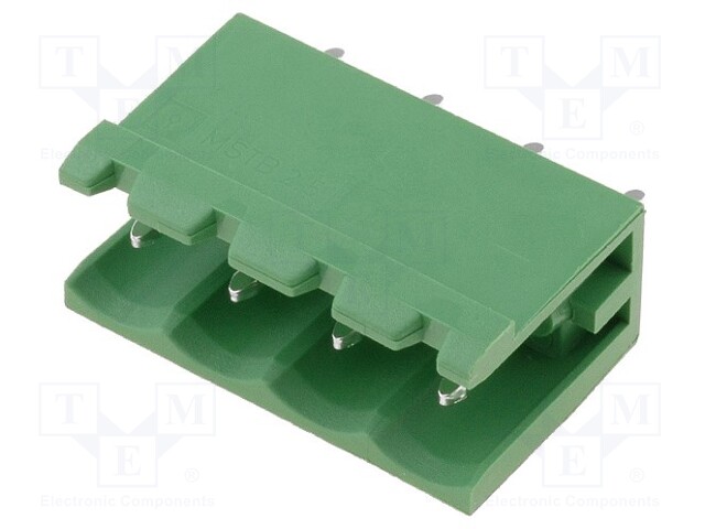 Pluggable terminal block; 5mm; ways: 4; straight; socket; male