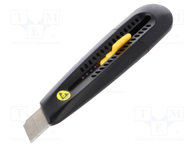 Knife; ESD; Mat: metal,electrically conductive material; black