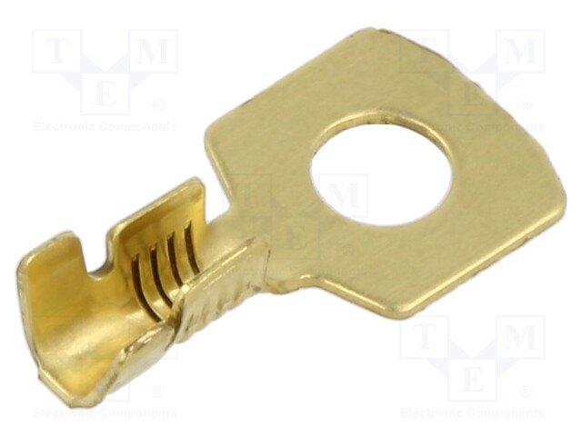 Tip: ring; M5; 1÷2.5mm2; crimped; for cable; straight; brass; bulk