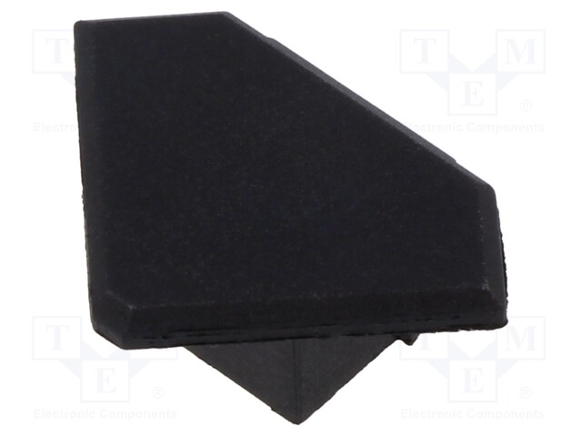 Cap for LED profiles; black; 45-ALU