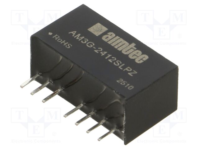 Converter: DC/DC; 3W; Uin: 18÷36V; Uout: 12VDC; Iout: 250mA; SIP8; THT