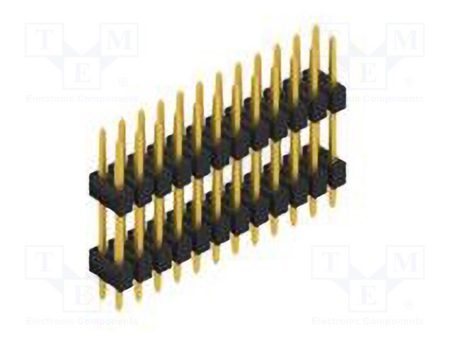 Connector: pin strips; pin header; male; PIN: 24; 2.54mm; THT; 2x12