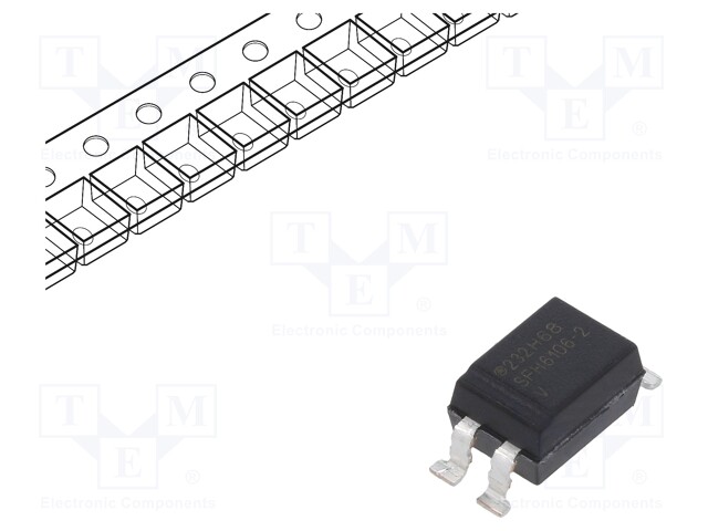 Optocoupler; SMD; Channels: 1; Out: transistor; Uinsul: 5.3kV