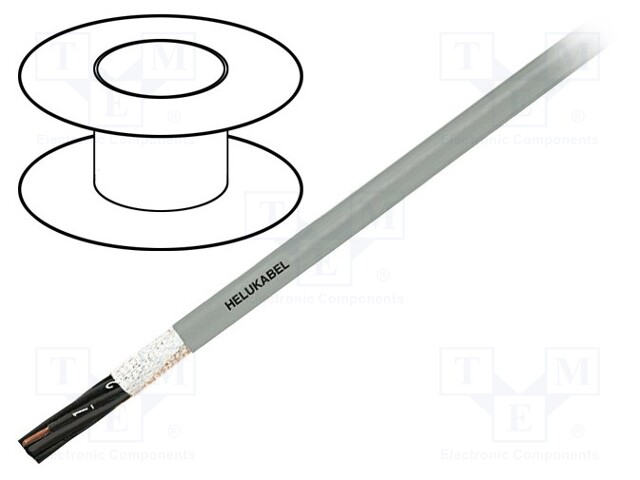 Wire: control cable; PURO-OZ-HF; 7G0,5mm2; PUR; grey; stranded; Cu