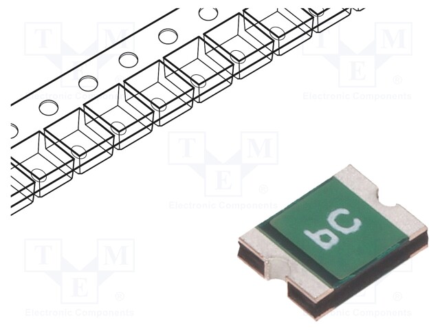 Fuse: PTC polymer; 50mA; Imax: 10A; Case: 1210; 0ZCH