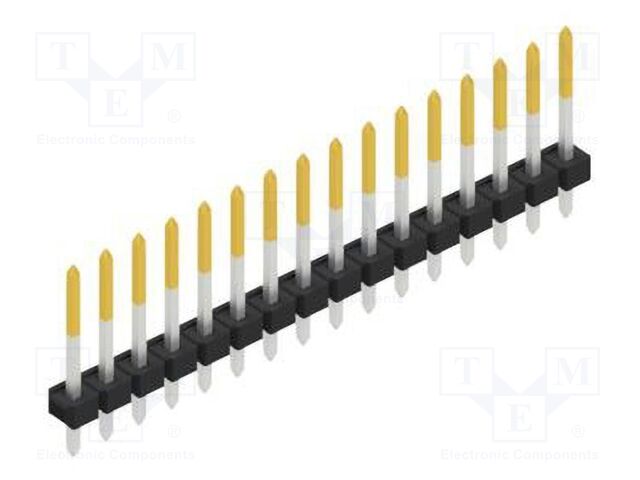 Connector: pin strips; pin header; male; PIN: 16; 2.54mm; THT; 1x16