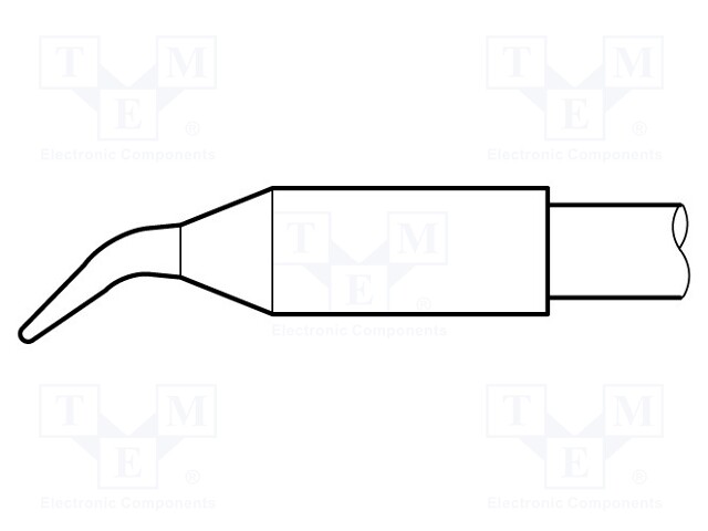 Tip; bent conical; 0.6mm; longlife