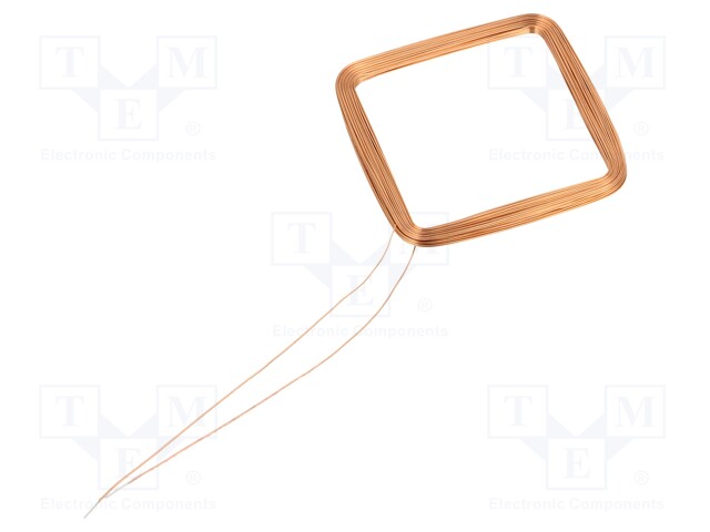 RFID antenna; 125kHz; Body dim: 33x33x1.5mm; 270uH