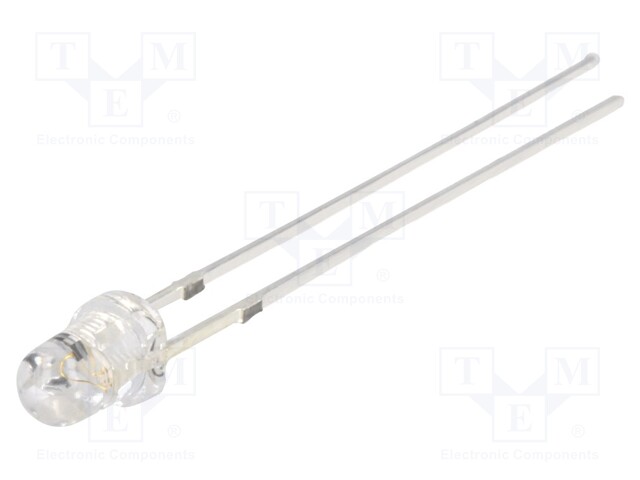 LED; 3mm; blue; 1560÷2200mcd; 30°; 3÷4.5V; 20mA; Variant: blinking