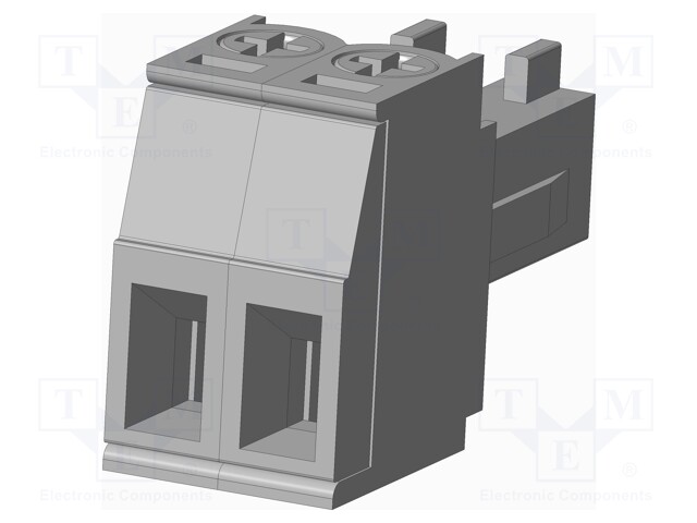 Connector: pluggable terminal block; plug; female; straight; grey