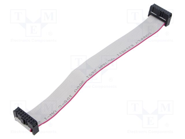 Ribbon cable with IDC connectors; Tape ph: 1.27mm; 0.2m