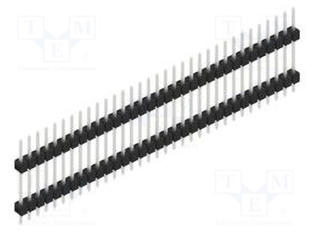 Connector: pin strips; pin header; male; PIN: 33; 2.54mm; THT; 1x33