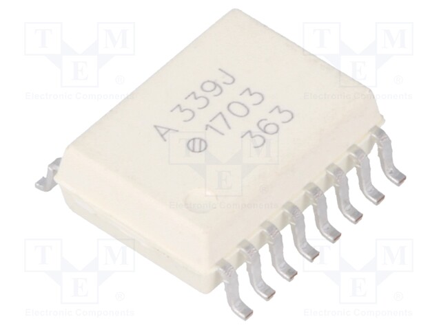 Optocoupler; SMD; Channels: 2; Out: gate; 5kV; SO16; 50kV/μs