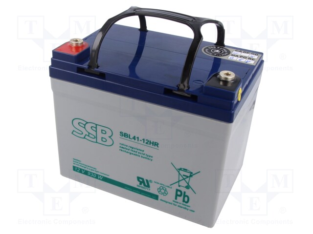 Re-battery: acid-lead; 12V; 33Ah; AGM; maintenance-free
