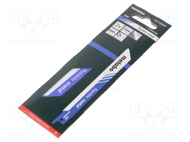 Hacksaw blade; tinware,metal; 150mm; Pcs: 2; 24teeth/inch
