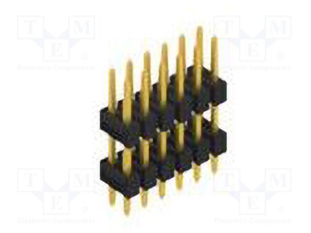 Connector: pin strips; pin header; male; PIN: 12; 2.54mm; THT; 2x6