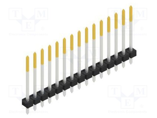 Connector: pin strips; pin header; male; PIN: 15; 2.54mm; THT; 1x15