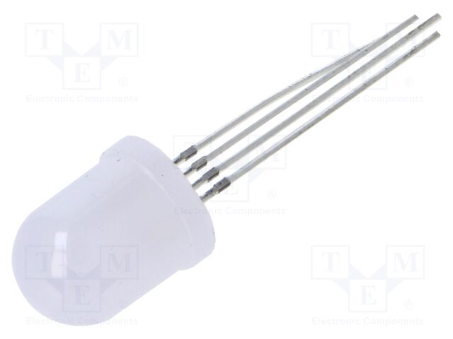 LED; 10mm; red,green,yellow; 180°; Front: convex; -30÷85°C; round