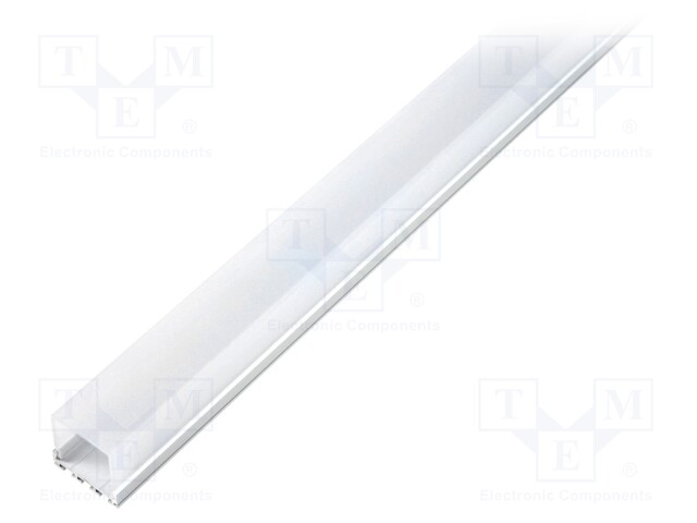 Profiles for LED modules; mat; surface; L: 2m; aluminium