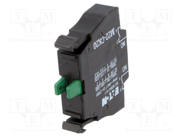 Contact block; 22mm; RMQ-Titan; -25÷70°C; front fixing