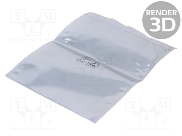 Protection bag; ESD; L: 457mm; W: 356mm; Thk: 76um; Features: open