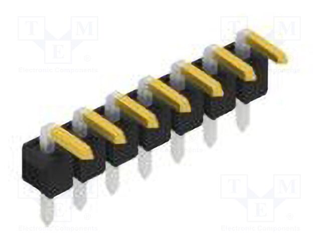 Connector: pin strips; pin header; male; PIN: 7; 2.54mm; THT; 1x7