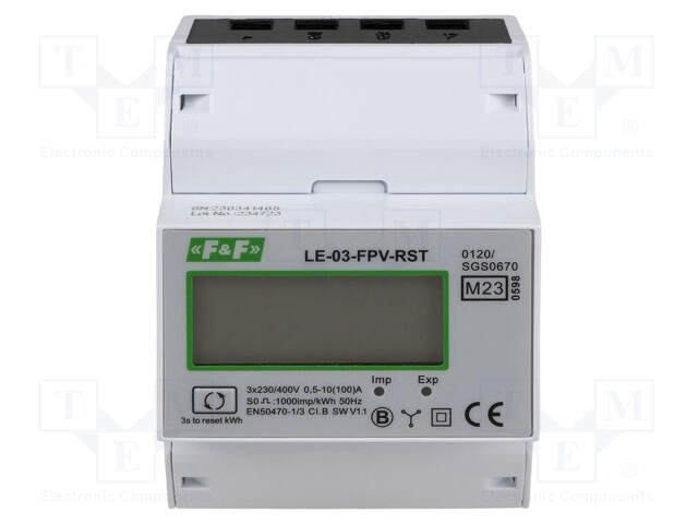 Counter; digital,mounting; for DIN rail mounting; LED; Inom: 10A