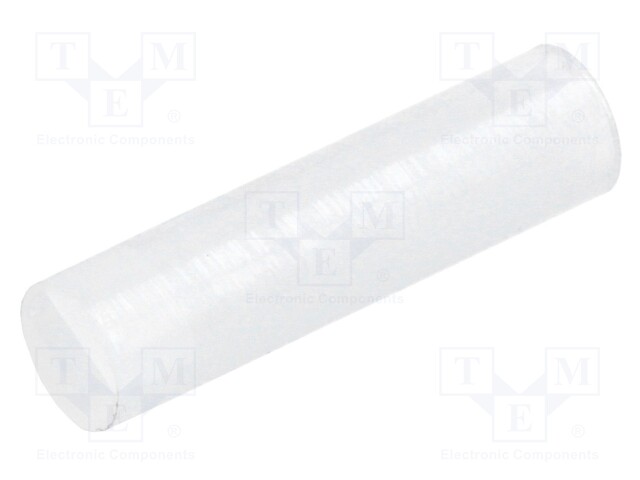 Spacer sleeve; LED; Øout: 4mm; ØLED: 3mm; L: 15.5mm; natural; UL94V-2