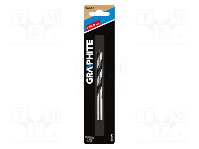 Drill bit; for wood; Ø: 10mm; L: 120mm