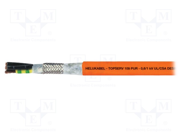 Wire: servo drive; TOPSERV®109; 4G95mm2; PUR; orange; stranded; Cu