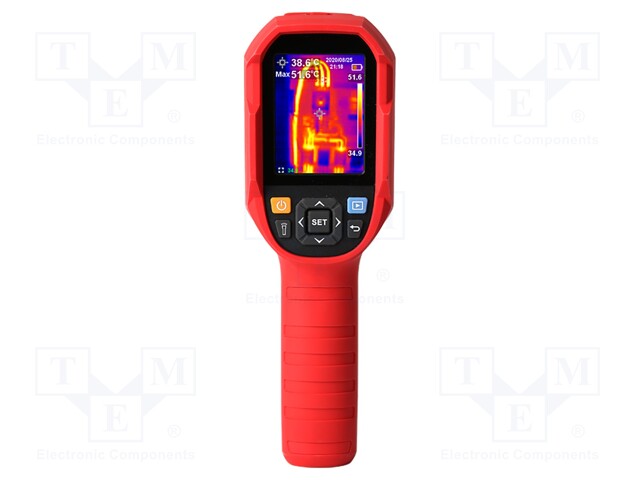 Infrared camera; LCD TFT 2,8"; 80x60; 9Hz; -10÷400°C; 51°x38°