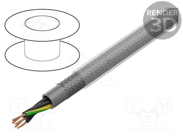 Wire; ÖLFLEX® CLASSIC 110 CY; 4G1.5mm2; PVC; transparent; CPR: Eca