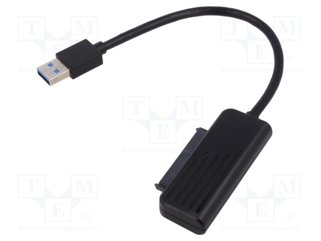 USB to SATA adapter; SATA plug,USB A plug; 0.16m; 5Gbps