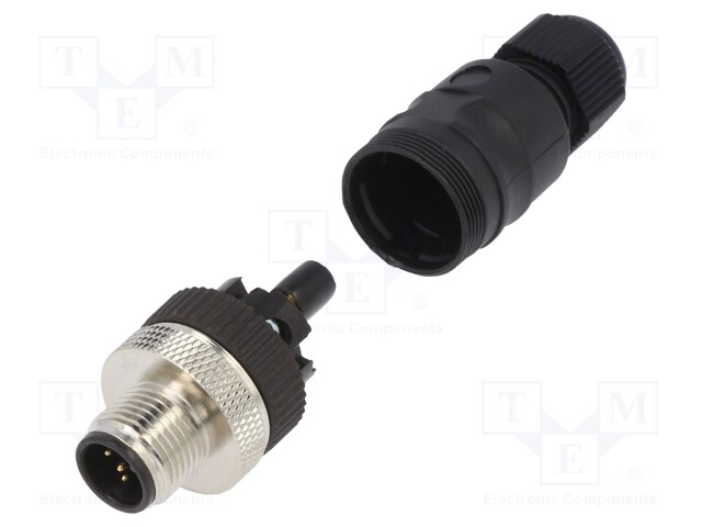 Plug; M12; PIN: 5; male; A code-DeviceNet / CANopen; for cable