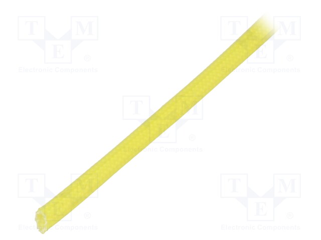 Insulating tube; yellow; -30÷155°C; Øint: 2mm; L: 10m; 3kV/mm
