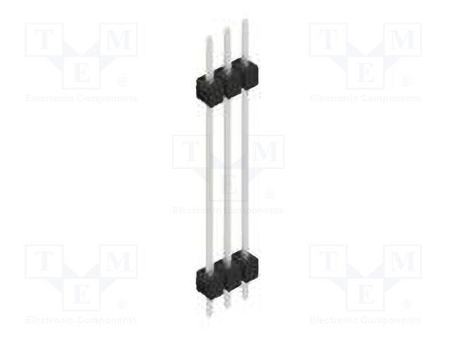 Connector: pin strips; pin header; male; PIN: 3; 2.54mm; THT; 1x3