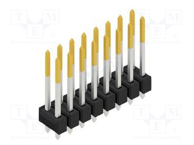 Connector: pin strips; pin header; male; PIN: 16; 2.54mm; THT; 2x8