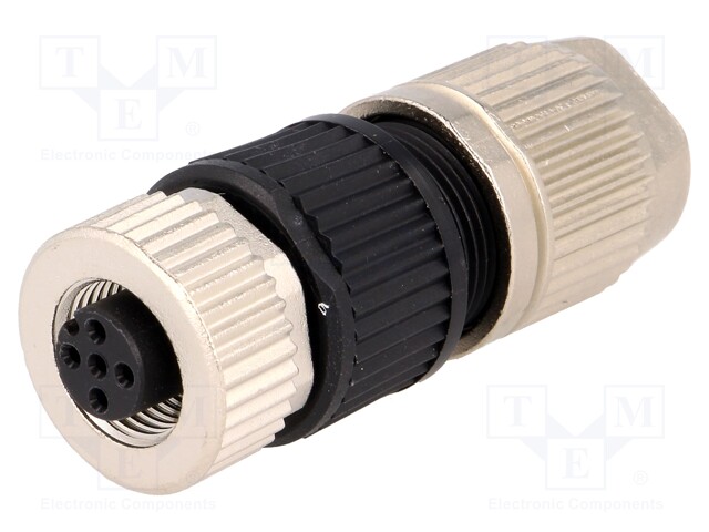 Plug; M12; PIN: 4; female; A code-DeviceNet / CANopen; for cable