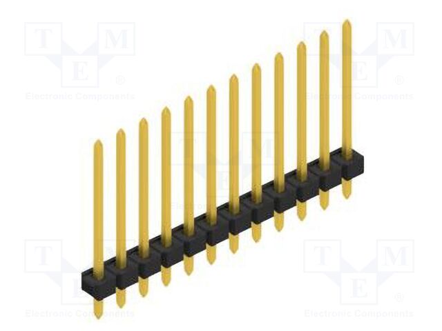 Connector: pin strips; pin header; male; PIN: 12; 2.54mm; THT; 1x12