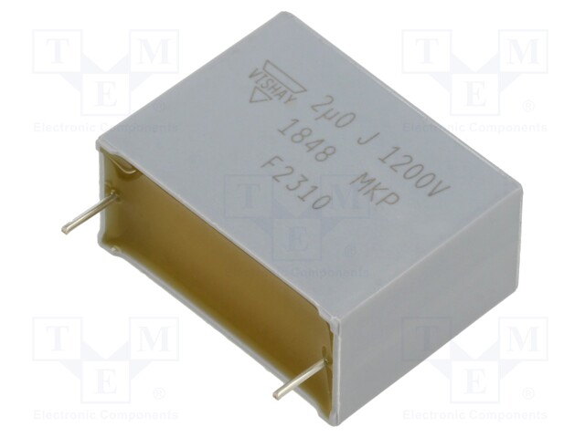 Capacitor: polypropylene; 2uF; 15x25x32mm; ±5%; 27.5mm; -40÷105°C