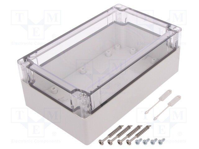 Enclosure: multipurpose; X: 122mm; Y: 202mm; Z: 75mm; TG PC; grey