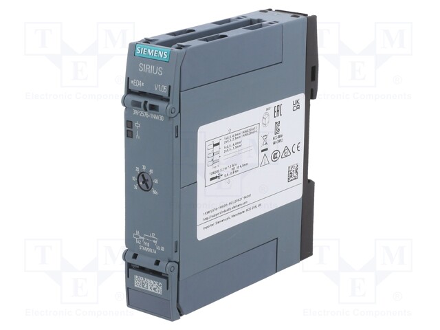 Timer; 3s÷60s; DPST-NO; 250VAC/3A; 12÷240VAC; 12÷240VDC; DIN; PIN: 1