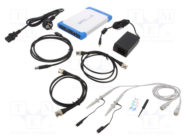 PC connected oscilloscope; 100MHz; Ch: 2; 10Mpts; 500Msps; ≤3.5ns