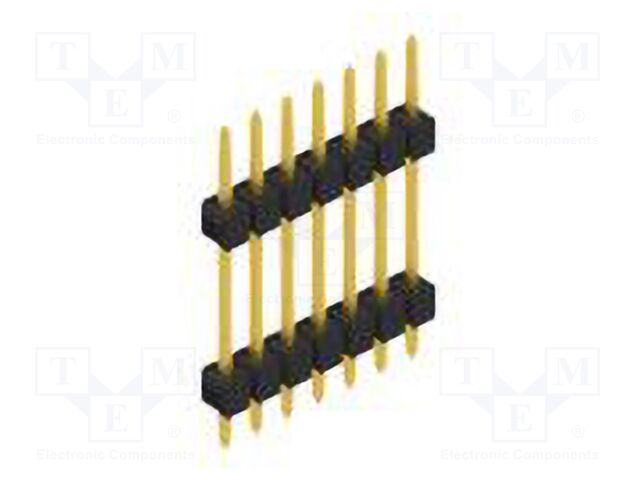 Connector: pin strips; pin header; male; PIN: 7; 2.54mm; THT; 1x7